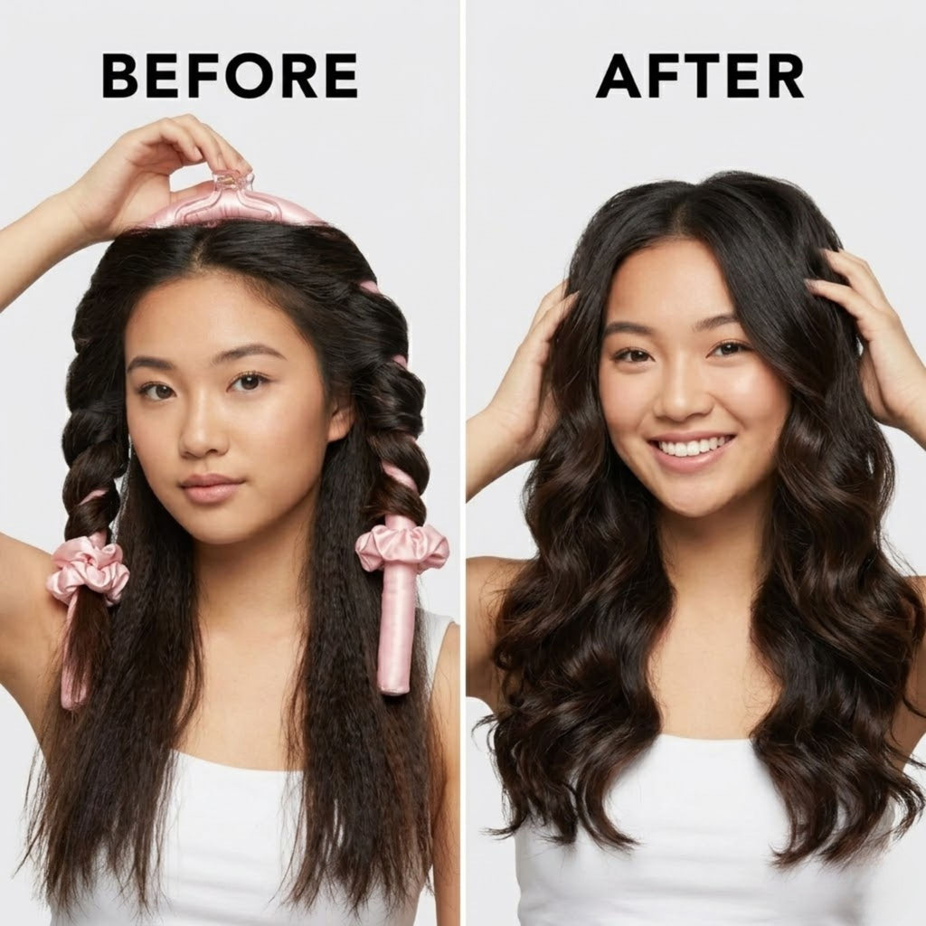 Satin Heatless Hair Curler