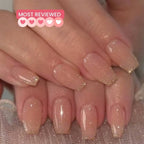 Short coffin glitter pressons