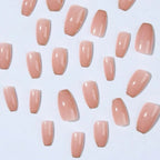 Short coffin glitter pressons